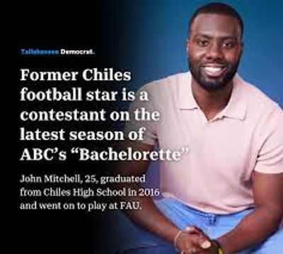 Tallahassee Democrat - John Mitchell from ABC's "The Bachelorette" season 21, featuring Jenn Tran.