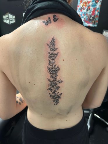 spine tattoo