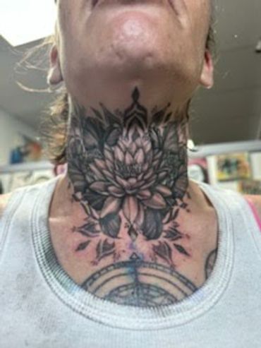 Throat tattoo