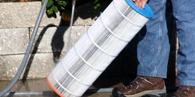 swimming pool filter cleaning