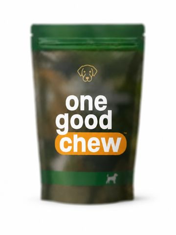Package of One Good Chew dog treats.
