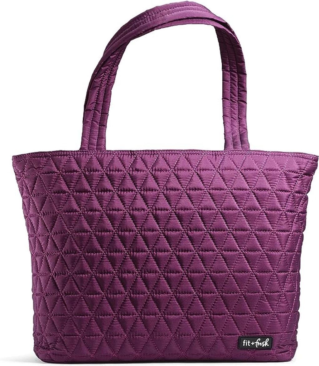 Fit + Fresh Metro Tote 2-in-1 Quilted Multi-Purpose Travel Bag 