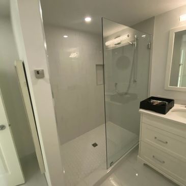 Bathroom renovations are a specialty of Northern Lights Renovations.