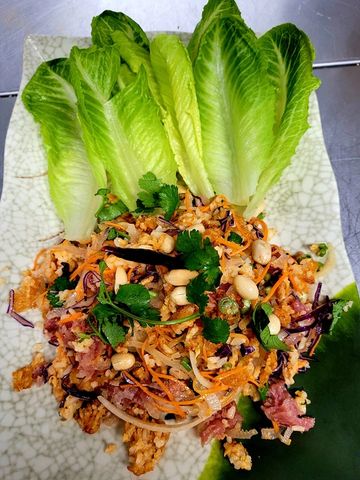 Nem Khao Tod (Crispy Fried Coconut Rice)