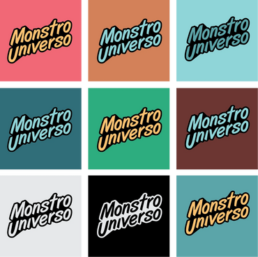 Monstro Univeso logo versions