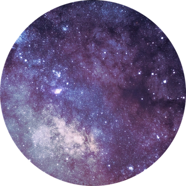 Starry night sky in indigo and violet