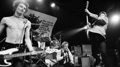 The sex Pistols doing a gig.