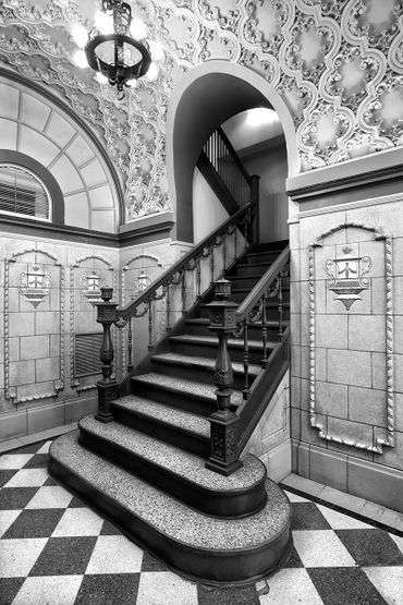 black and white photography,  photography by Gerald Hill, home decor, orpheum theatre, Wichita KS 