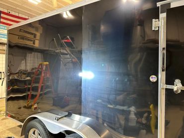 Enclosed trailer paint correction