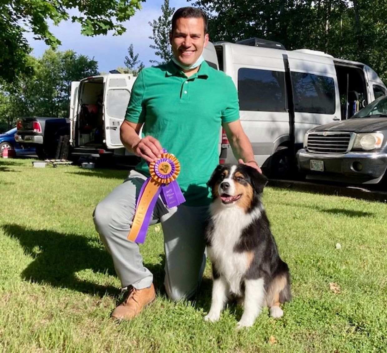 Black Tri Aussie winning girl picture