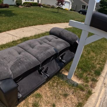 Curbside couch removal.