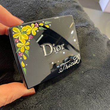 San Diego bottle painter Lisa McCague Dior compact