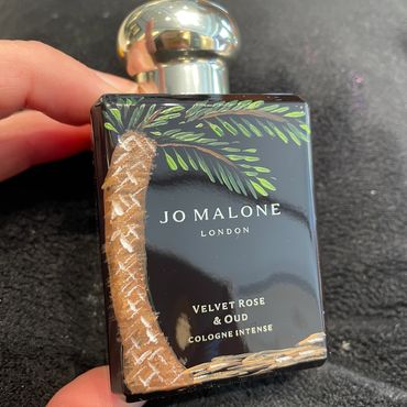 Bottle Painting palm tree Jo Malone