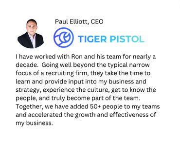 Testimonial Data People Search, Paul Elliott CEO Tiger Pistol