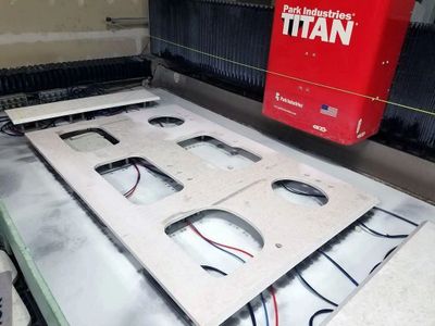 CNC router cutting sinks