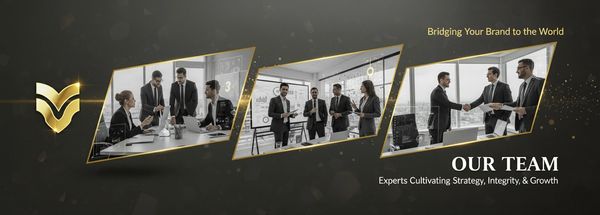 Professional team collaborating and shaking hands in modern office.