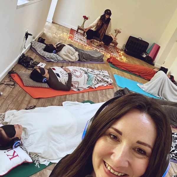 Group Hypnosis collaboration workshop retreat Sacred Spiritual sanctuary 9d breathwork