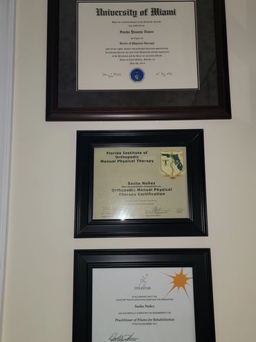 Doctor of physical therapy degree, Manual Physical Therapy Certification, Pilates Certification