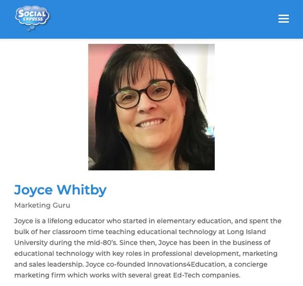 Joyce Whitby- Marketing Guru for Social Express
