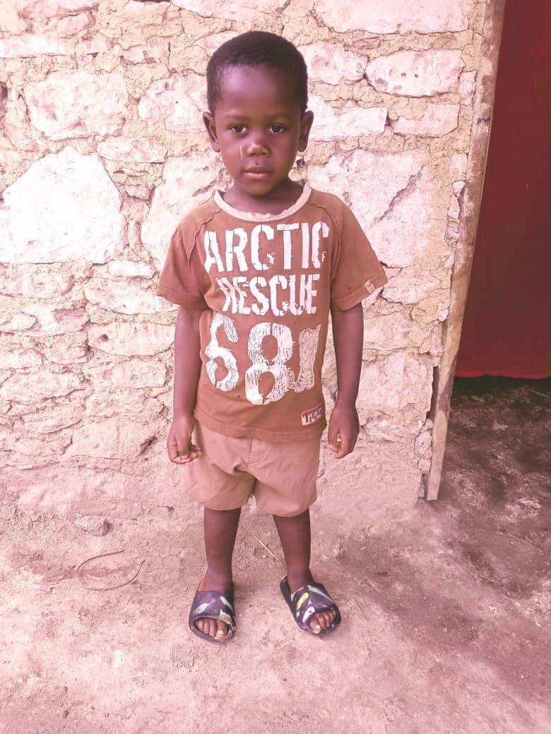 Denel Joseph, he is 6 years old. He does not yet go to school and he does not know what he want to b