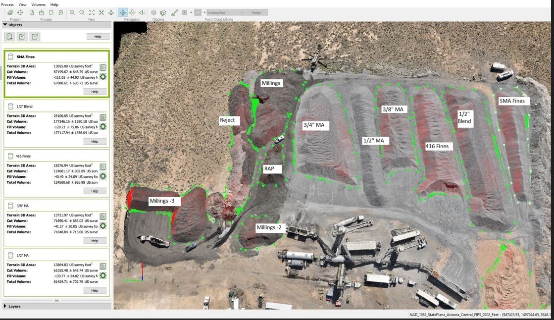 flagstaff-aggregate-yard-drone-photo