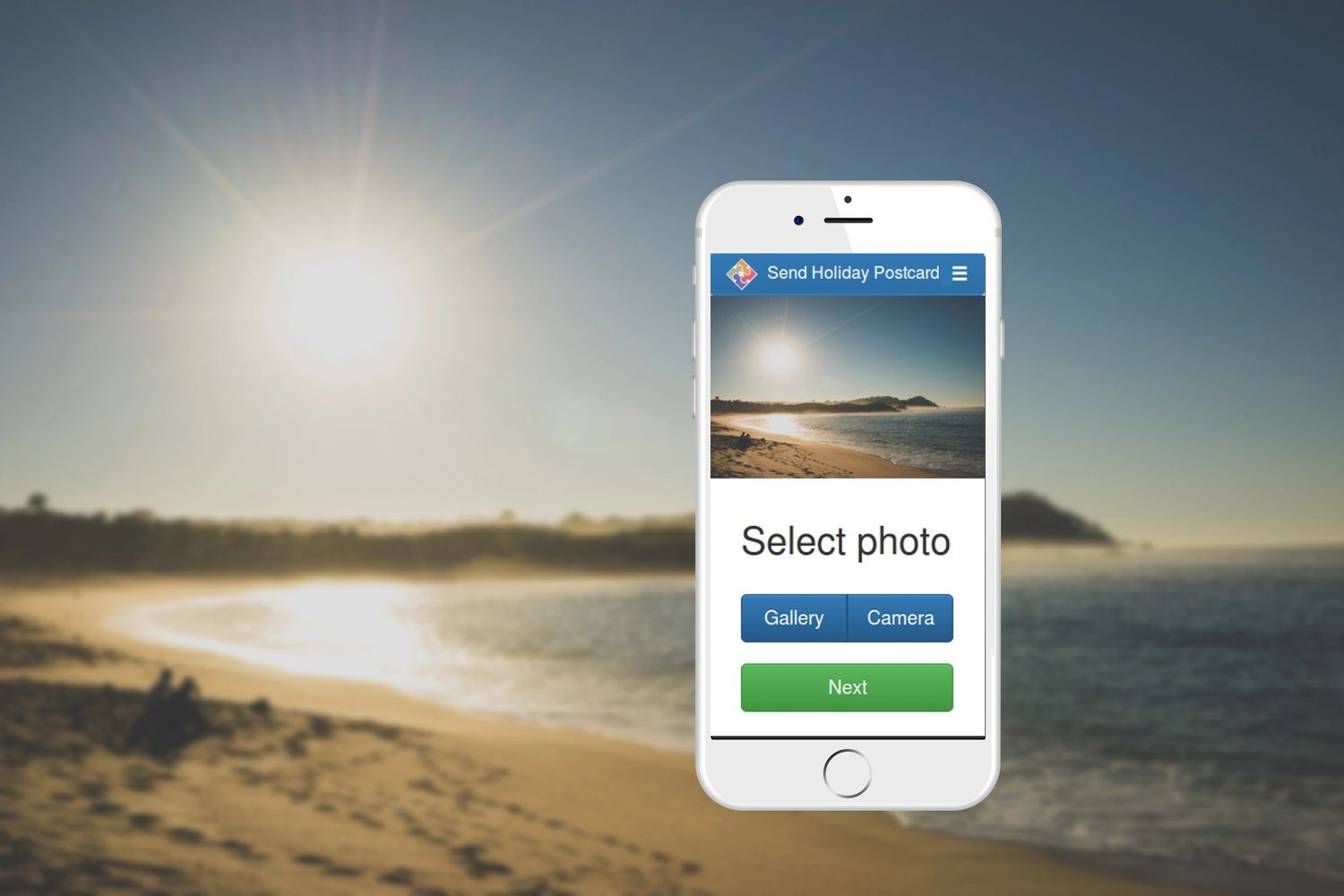 Send Holiday Postcard app is a PAYG Service for an iPhone, Android Phone, iPad,  Tablet or Computer.