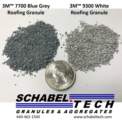 3M 7700 Blue Grey and 9300 White Roofing Granules