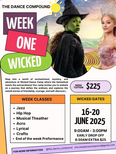 Summer Camp Week 1 - Wicked 
Ages 5-10