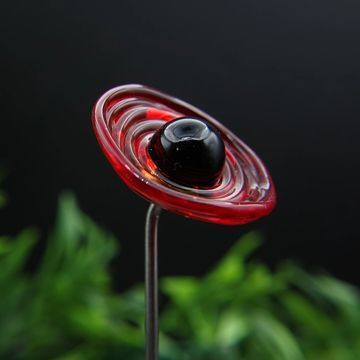 Plant Stake - Flower - Disc (Poppy)
