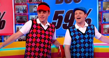 Ant & Dec on Saturday Night Takeaway- Custom Printed Lycra Vests.