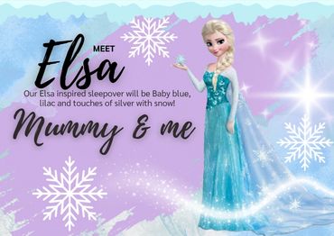 A Frozen, Elsa inspired sleepover party designed by Tantrums and Tiaras.