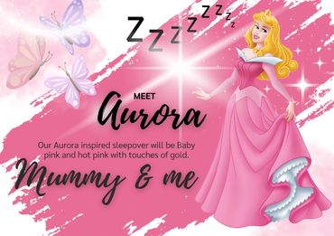 A sleeping beauty, Aurora inspired sleepover party designed by Tantrums and Tiaras.
