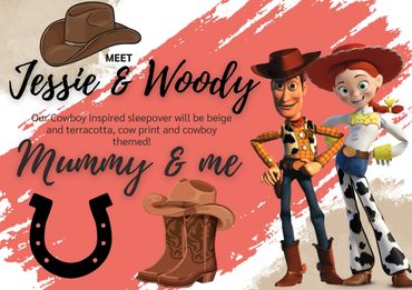 A Woody & Jessie, Toy story inspired sleepover party designed by Tantrums and Tiaras.