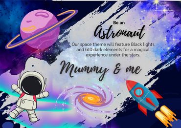A Space themed sleepover party designed by Tantrums and Tiaras.