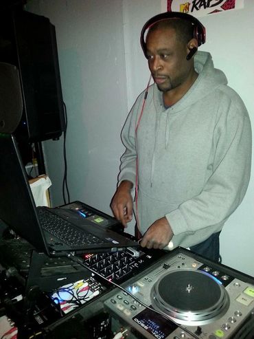 Old school picture working on some projects in the lab