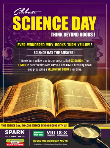 An open aged book with yellowed pages illuminated by sunlight, highlighting the science behind book aging.