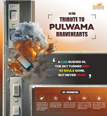 Tribute to Pulwama bravehearts with an explosion on a convoy road.