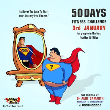 Fitness challenge starts January 3rd for people in their 30s to 50s.