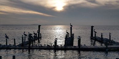 Sunset on Laguna Madre Pier - South Padre Island, TX