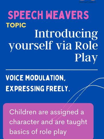 Public speaking class content at homeclass.