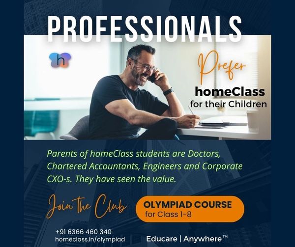 Intelligent kids of professionals, busy with profession, do unique course OlympiadNOVA by homeClass