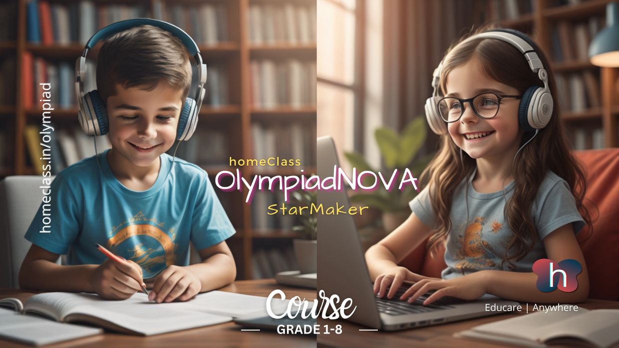 Intelligent kids of genius parents, busy with profession, do unique course OlympiadNOVA by homeClass
