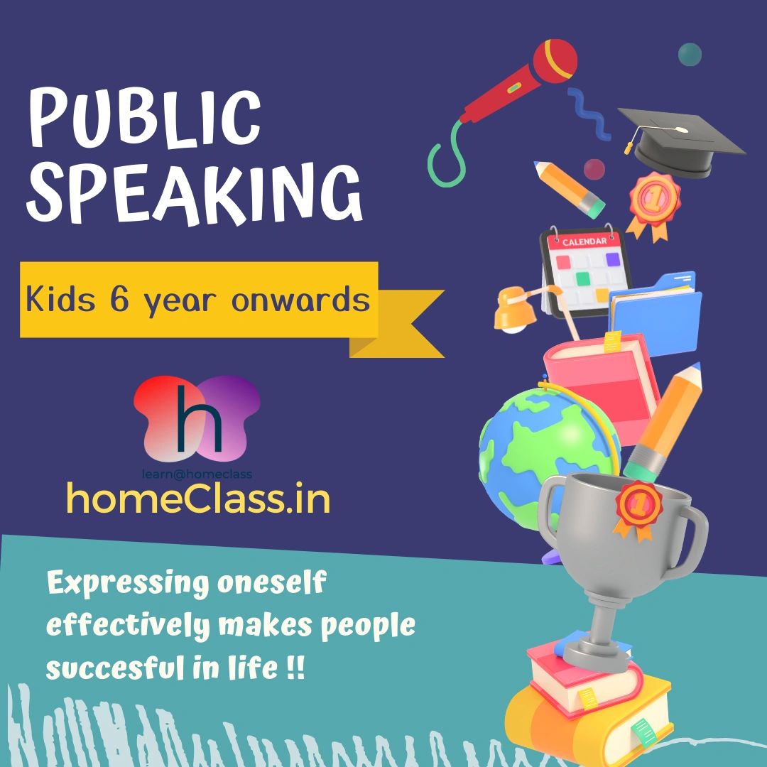 public speaking classes for 6 years and above at homeclass