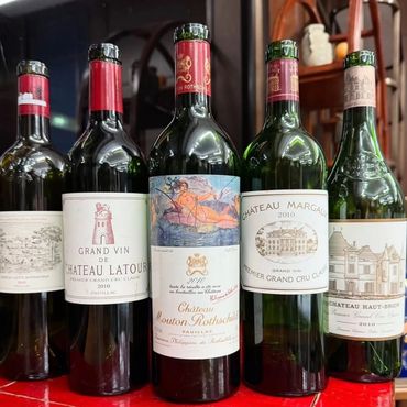 Chateau Lafite Rothschild, Chateau Latour, Chateau Mouton Rothschild, Chateau Margaux, Haut Brion