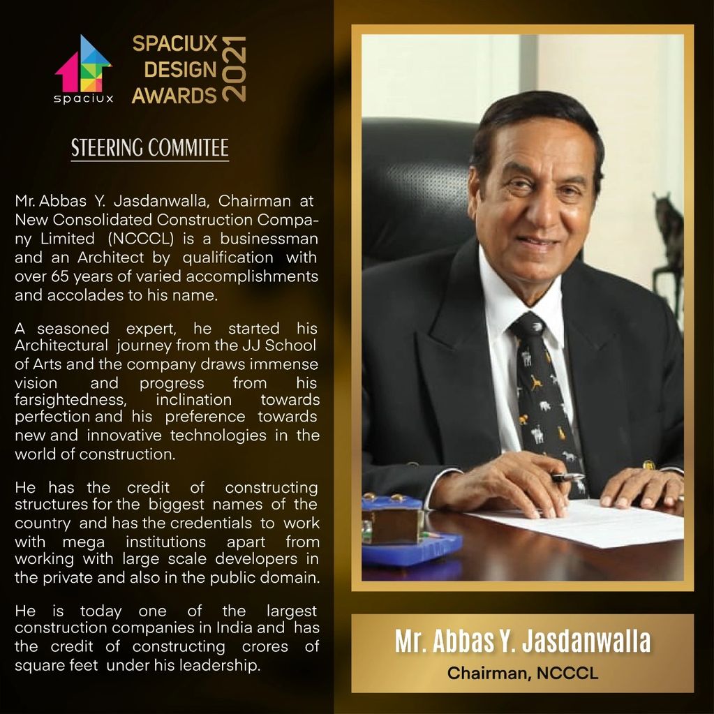 Mr. Abbas Y. Jasdanwalla, Chairman at New Consolidated Construction Company Limited