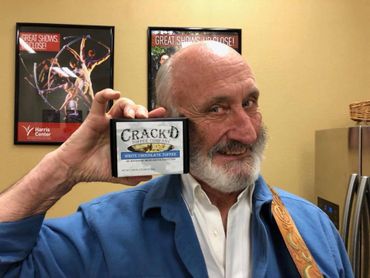 Noel Paul Stookey of Peter, Paul and Mary enjoying his Crack'd Toffee.