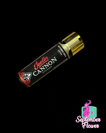 Jeeter Cannon Mothers Milk Sativa live resin with gold cap.