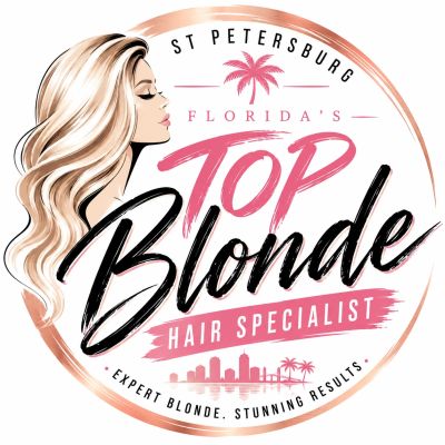 Best blonde hair specialist in St. Petersburg, Florida creating custom blonde highlights and balayag