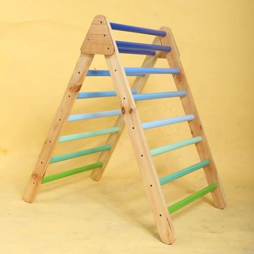 Ocean theme pikler triangle wood climbing frame kids indoor play