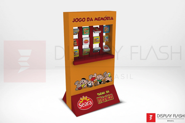 Display de chão Expositor Automático de Papelão para PDV - Flash FGS Interativo